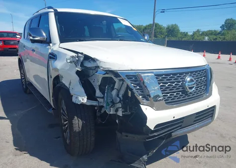 2018 Nissan Armada Platinum из США, поврежденный, VIN JN8AY2NEXJ9734384